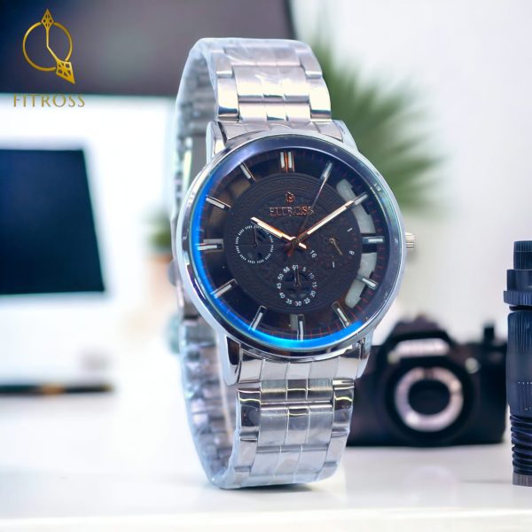 Fitros Gents Watch High Quality Stainless Steel Elegant Wristwatches