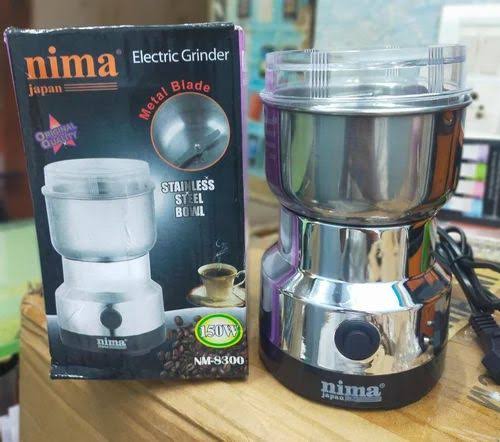 Nima Mini Electric Grinder Stainless Steel For Coffee Beans, Spices, Masala