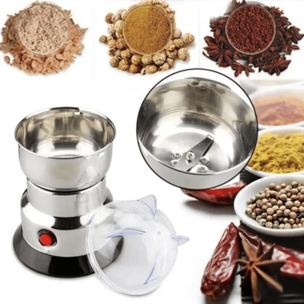 Nima Mini Electric Grinder Stainless Steel For Coffee Beans, Spices, Masala